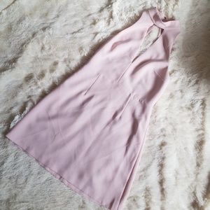 Express pink and black lace dress